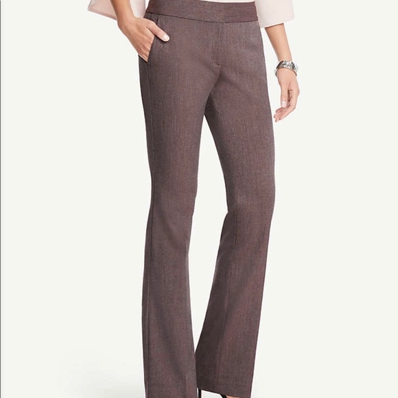 Ann Taylor Pants - Ann Taylor sz 12P curvy twill trouser pants maroon